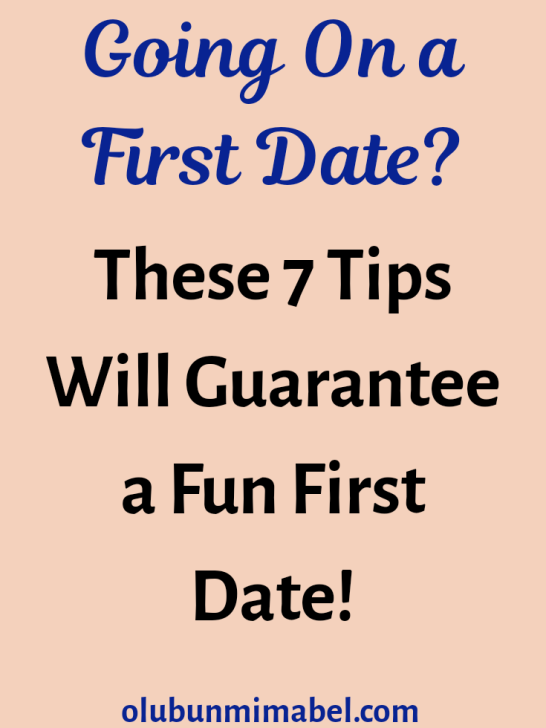 How to Have a Fun (First) Date