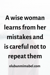 Habits of a wise woman