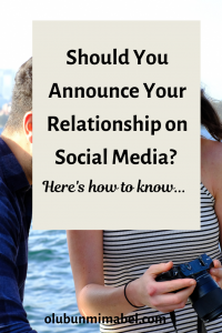 Announce Relationship on social media
