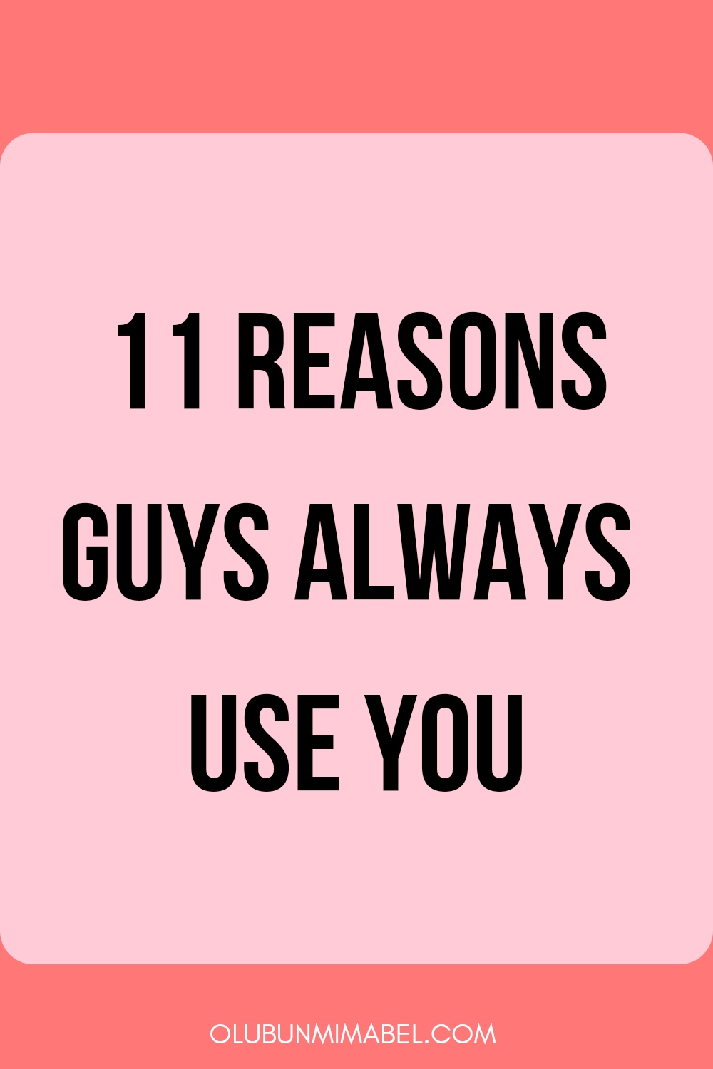 Why Do Guys Use Me?